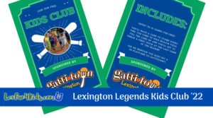 Lexington Legends Kids Club Infographic 2022