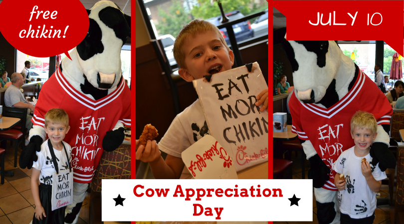 Cow Appreciation Day at Chick Fil A • LexFun4Kids