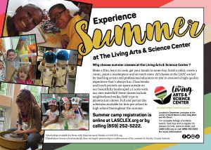 The Living Arts and Science Center Camps 2019
