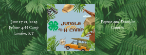4-H Summer Camp 2019 "Jungle Safari"