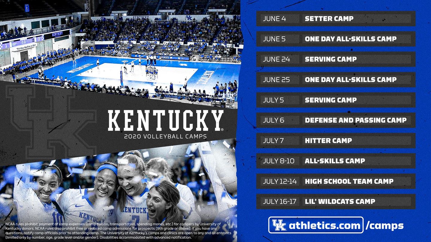 University of Kentucky Volleyball Summer Camps 2020 CANCELED