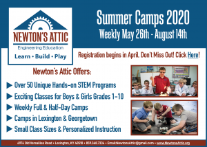 Newton's Attic Summer Camps 2020