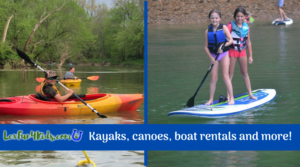 Where to have fun on the water in Central KY!  Kayak, canoe, paddleboard, boat rentals and more!