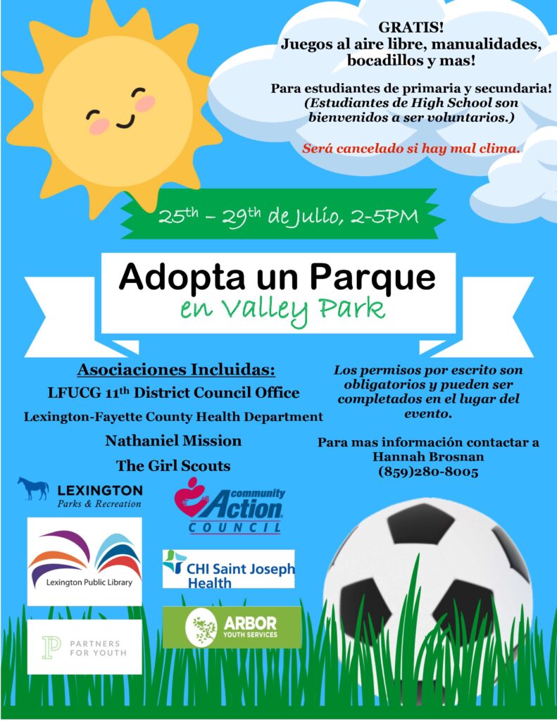 Adopt a park spanish flyer 22