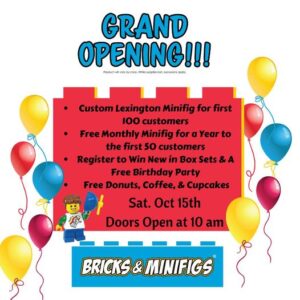 Bricks and Minifigs Grand Opening