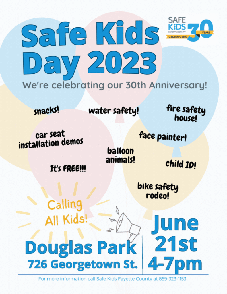 Safe Kids Day 2023 Flyer