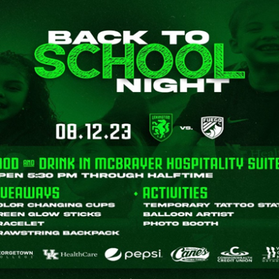 Lexington Sporting Club Back to School Night