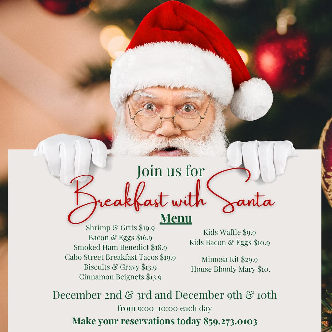 Breakfast with Santa Christmas Party Invitation - Kids Santa