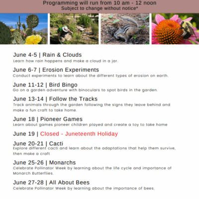 Special Programming at the Kentucky Children's Garden