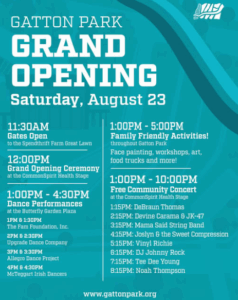 Gatton park opening 082325