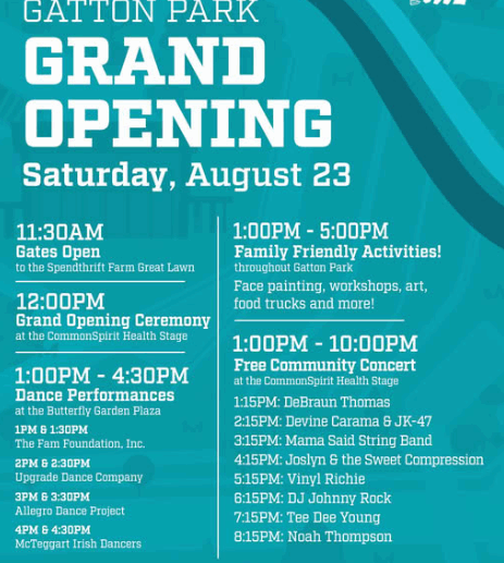 Gatton park opening 082325