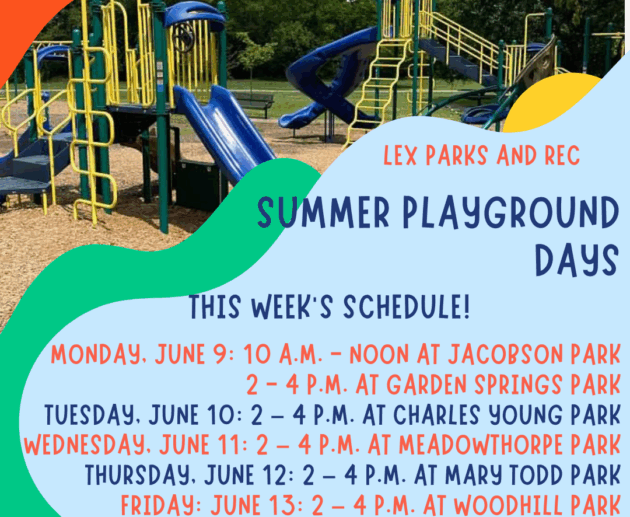 Summer Playground Days June 9 2025