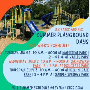 Summer Playground Days Special Program
