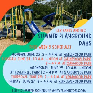 Summer Playground Days Special Program (Mon-Fri)