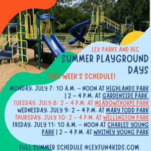 Summer Playground Days Special Program