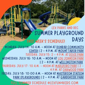 Summer Playground Days Special Program