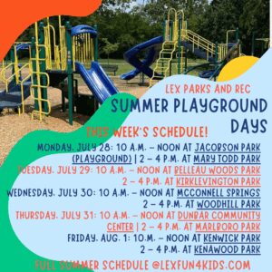 Summer Playground Days Special Program