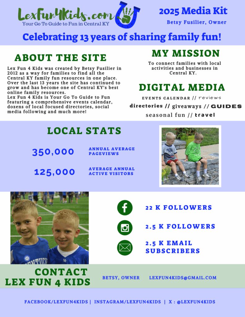 Copy of Lex Fun 4 Kids Media Kit 2025 2025 Media Kit Image