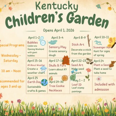 Kentucky Children's Garden Special Daily Event