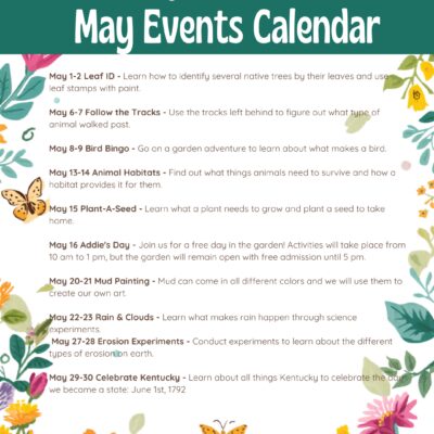 Kentucky Children's Garden Special Daily Event
