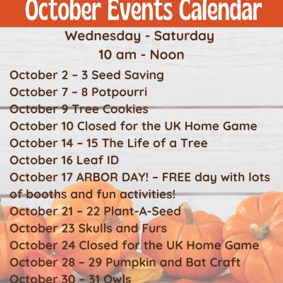 Kentucky Children's Garden Special Daily Event