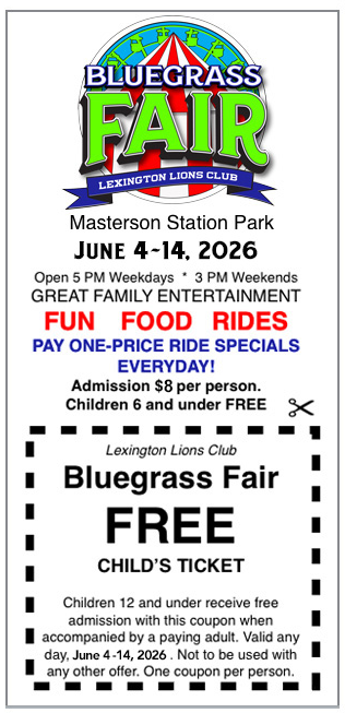 Bluegrass fair ticket 26