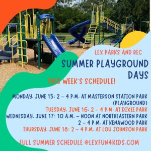 Summer playground june 15 26