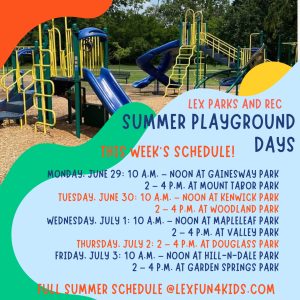 Summer playground june 29 2026