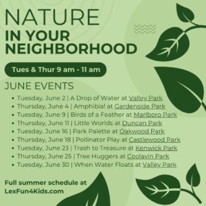 Nature in your Neighborhood June 26