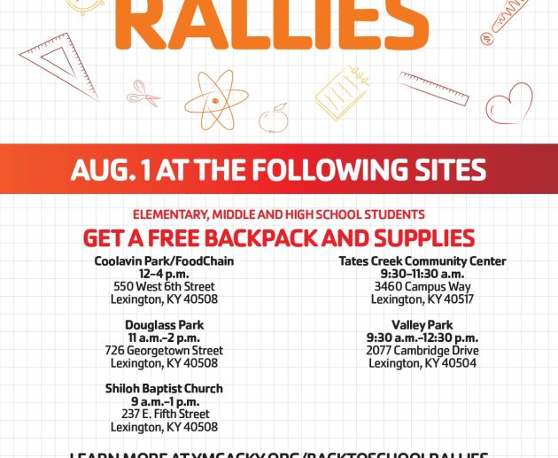 YMCA Back to School Rallies 2026 Main Flyer