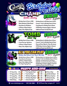 Champs Birthdays 2026