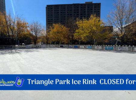Triangle Park closed ice rink